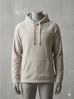 Light Gray Men's Lightweight Hooded Shirt Jacket